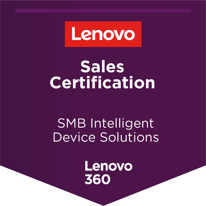 Lenovo Smb Intelligent Device Solutions Sales Certification