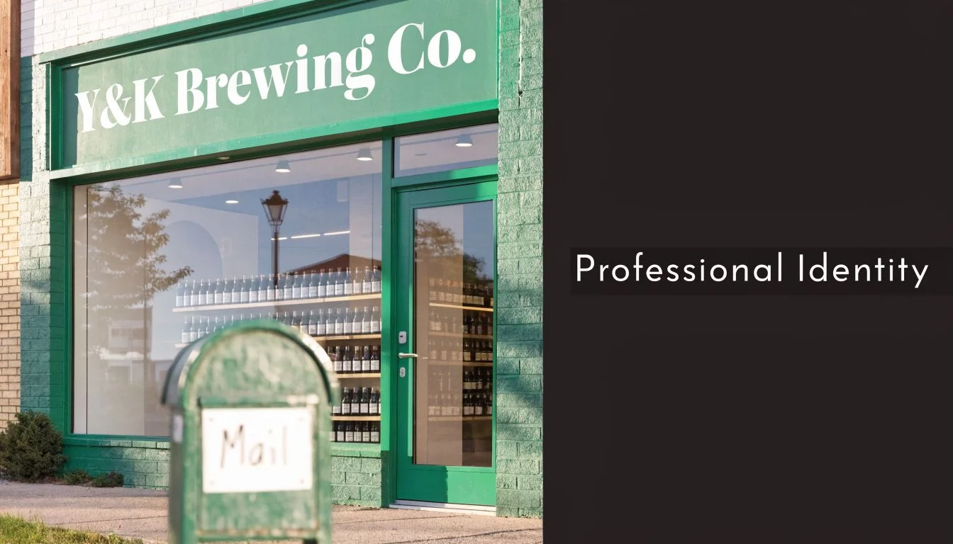 Best Business Email Hosting: 2026 Brisbane Provider Guide 2 The Storefront Of Y&Amp;K Brewing Co With A Green Brick Facade And Glass Display Windows.