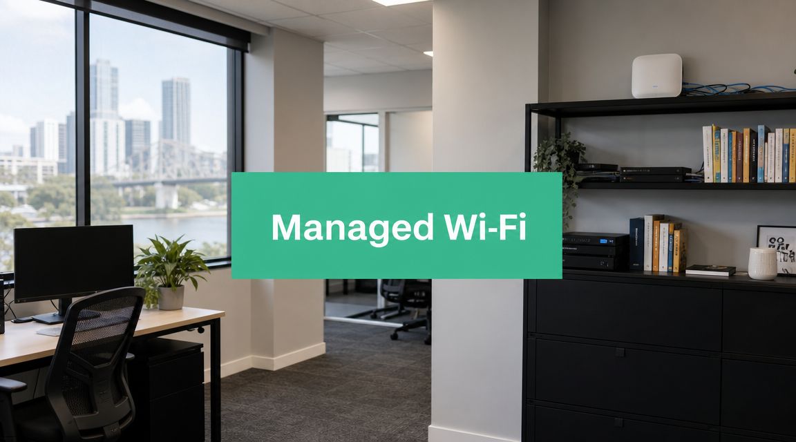 Brisbane'S Managed Wifi Services: A 2026 Business Guide 1 Managed Wifi Services Office Workspace