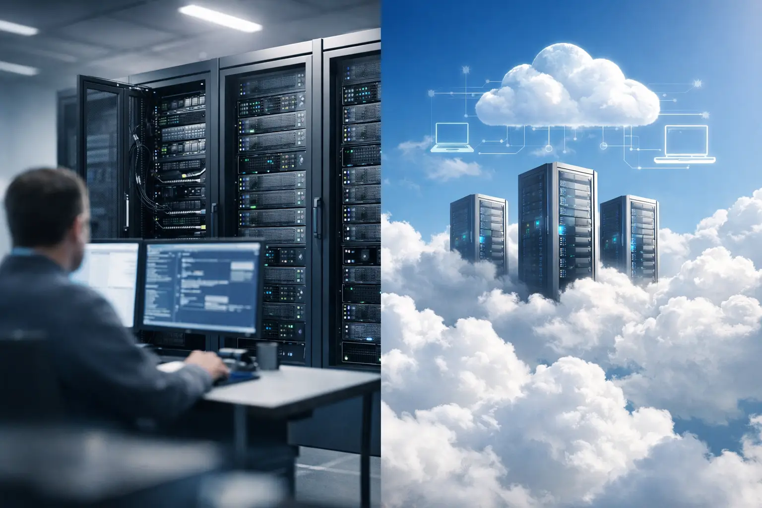 On Premise Vs Cloud Servers Explained 1 On Premise Vs Cloud Servers Explained
