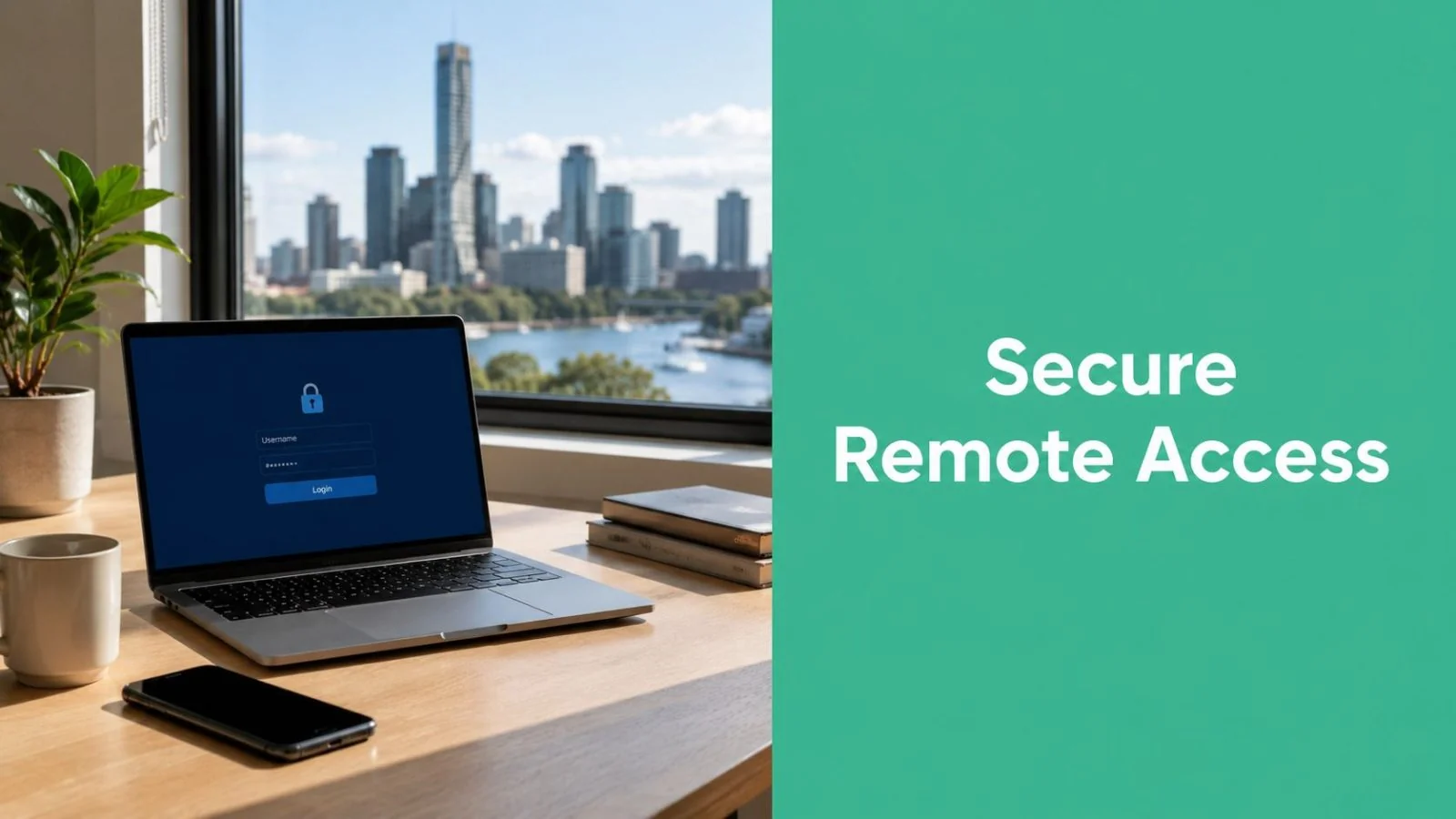 Secure Remote Access A Guide For Brisbane Smbs 1 Secure Remote Access Workspace Laptop